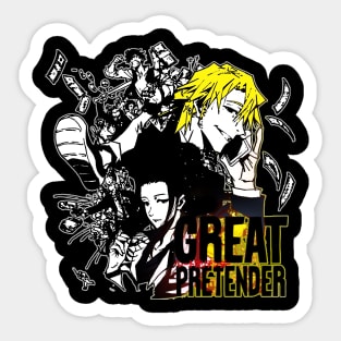 season 3 great pretender Sticker